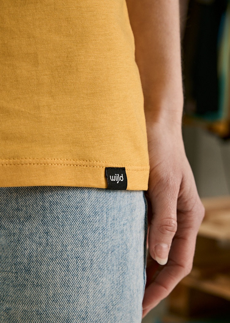 DAMEN WOODSHIRT REGULAR LENA MUSTARD