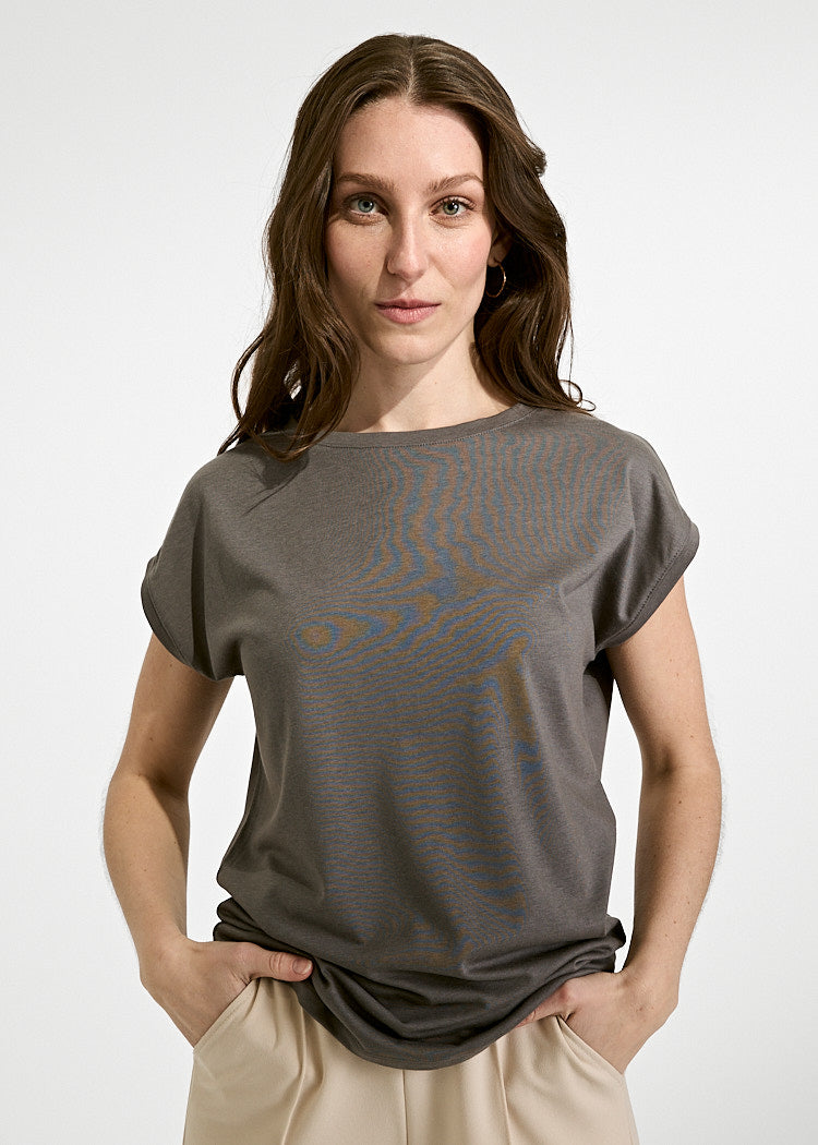 WOMEN'S WOODSHIRT KIMONO ELENA GRANITE GRAY