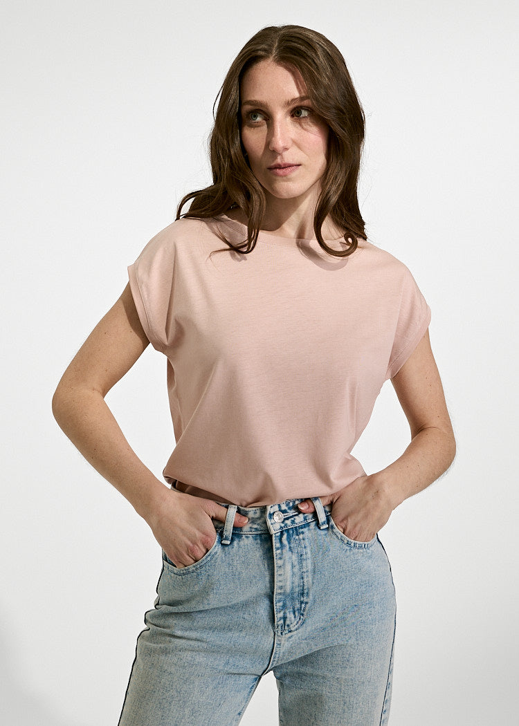 DAMEN WOODSHIRT KIMONO ELENA SMOKED ROSE