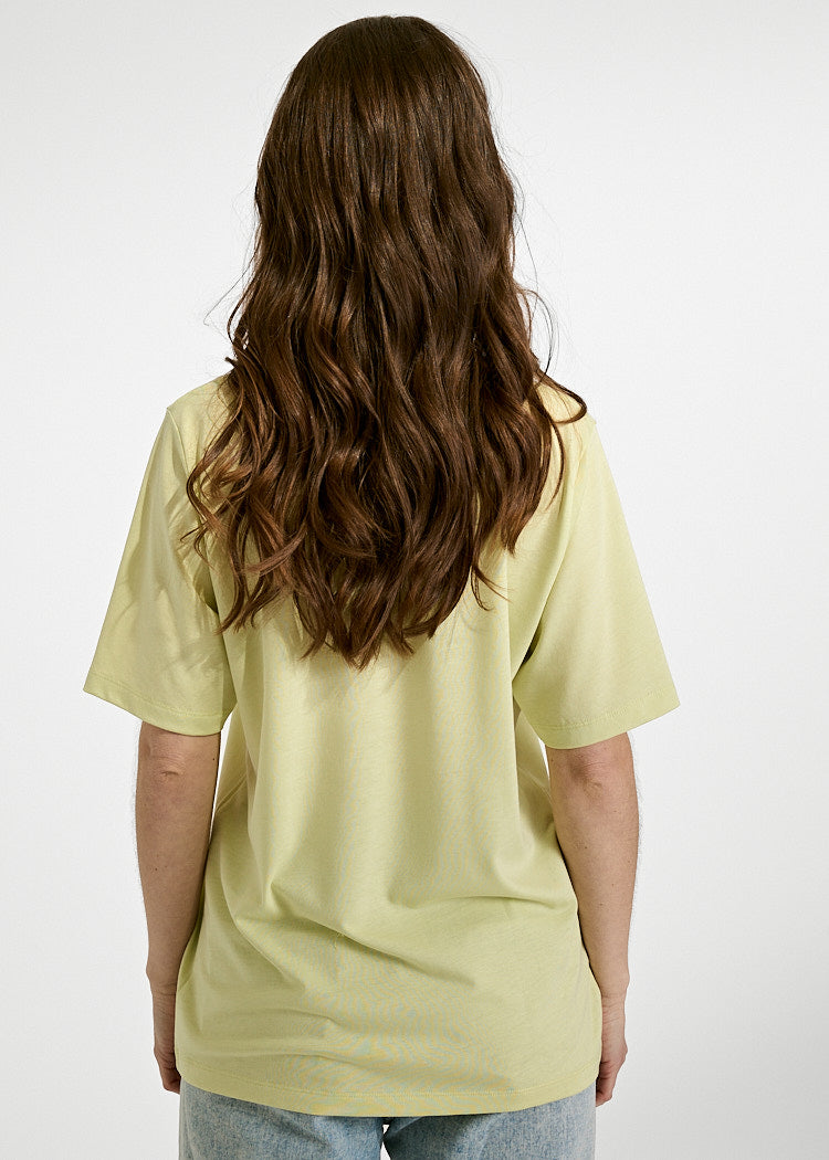 DAMEN WOODSHIRT LOOSE LONGER FRIDA SHADOW LIME