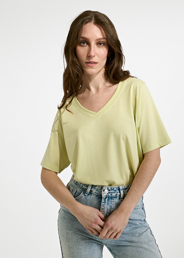 WOMEN'S WOODSHIRT LOOSE LONGER FRIDA SHADOW LIME
