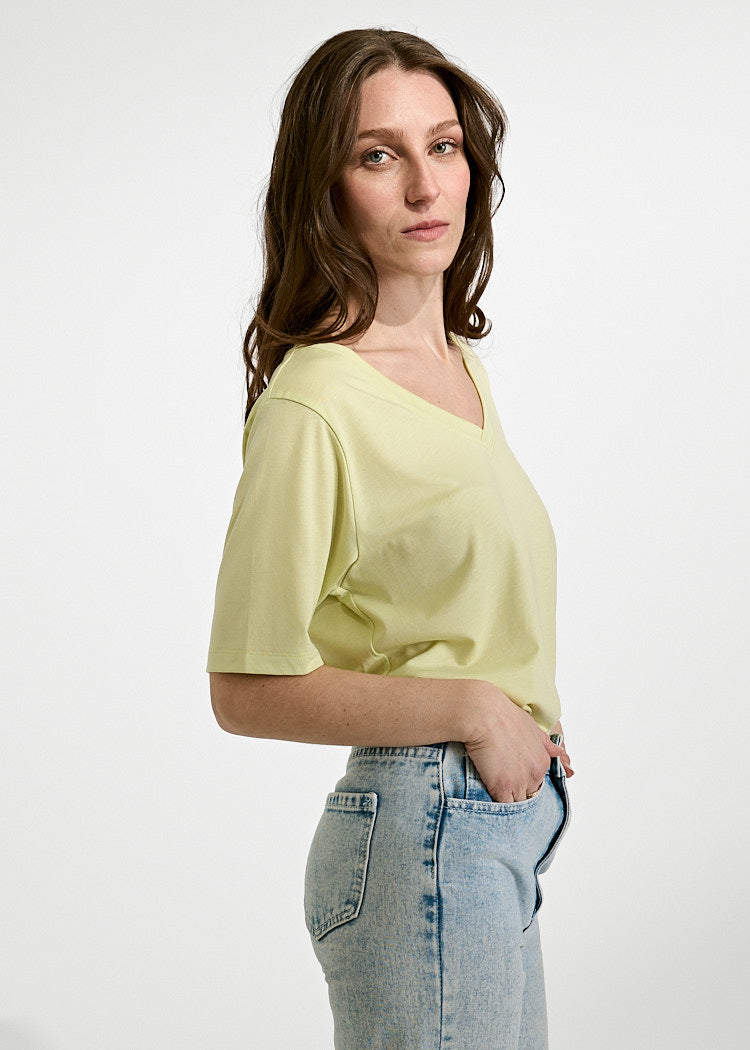 WOMEN'S WOODSHIRT LOOSE LONGER FRIDA SHADOW LIME