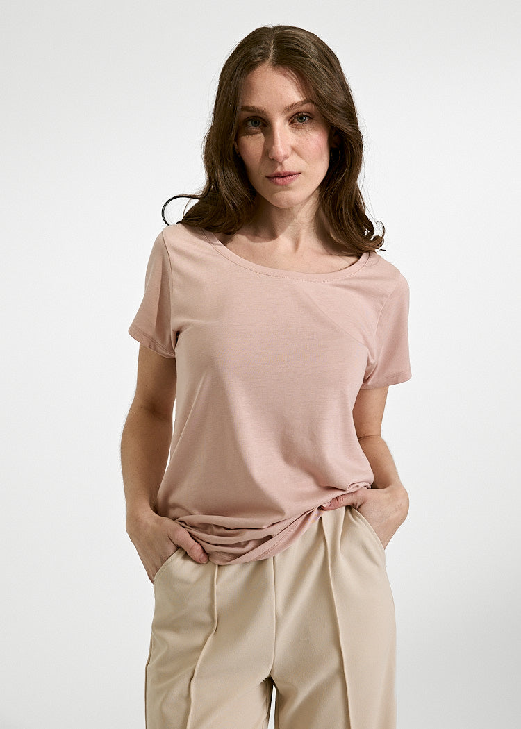 DAMEN WOODSHIRT REGULAR LENA SMOKED ROSE