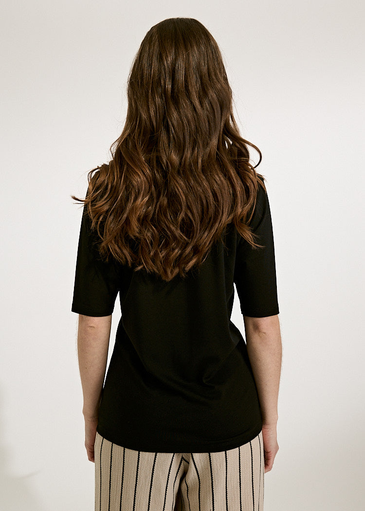 WOMEN'S WOODSHIRT LONGER SLEEVE SLIM LOLA BLACK