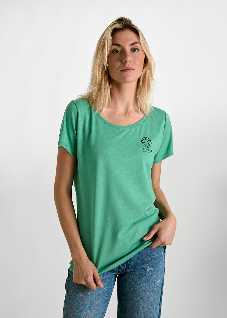 CAMISA DE MADERA WOODSHIRT LENA VE WIJLD CÍRCULO PARA MUJER