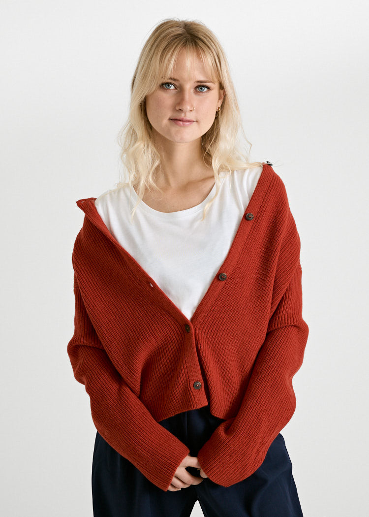 DAMEN STRICK CARDIGAN ALVA TABASCO