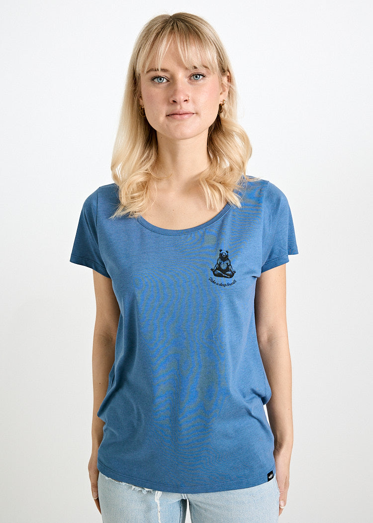 DAMEN WOODSHIRT REGULAR LENA YOGA BEAR