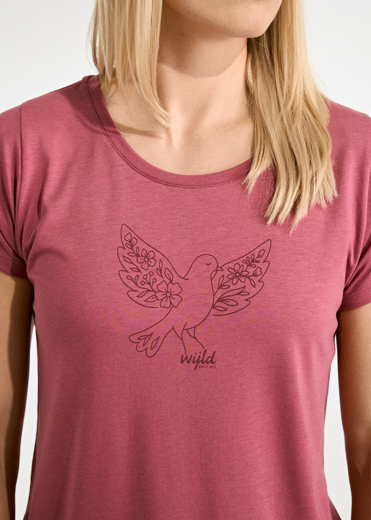 DAMEN HOUTOVERHEMD LENA BLOEMRIJK DUIF