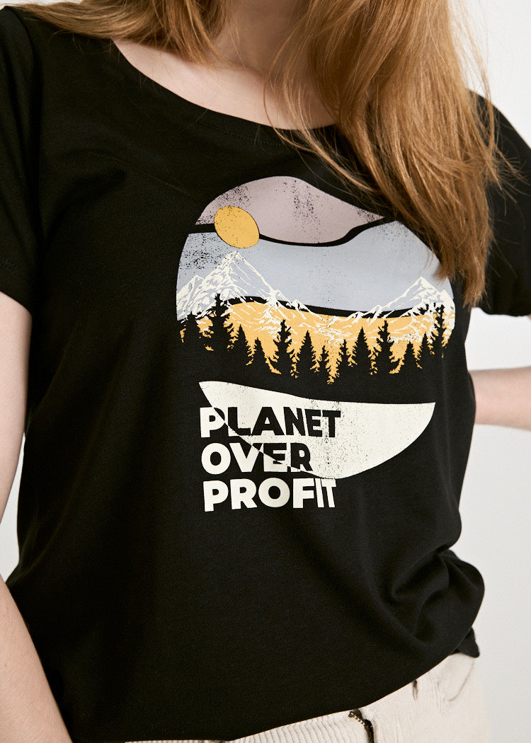 DAMEN WOODSHIRT LENA PLANET OVER PROFIT