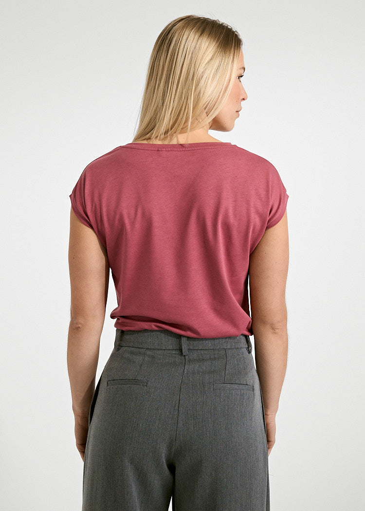 DAMEN WOODSHIRT ELENA EARTH RED