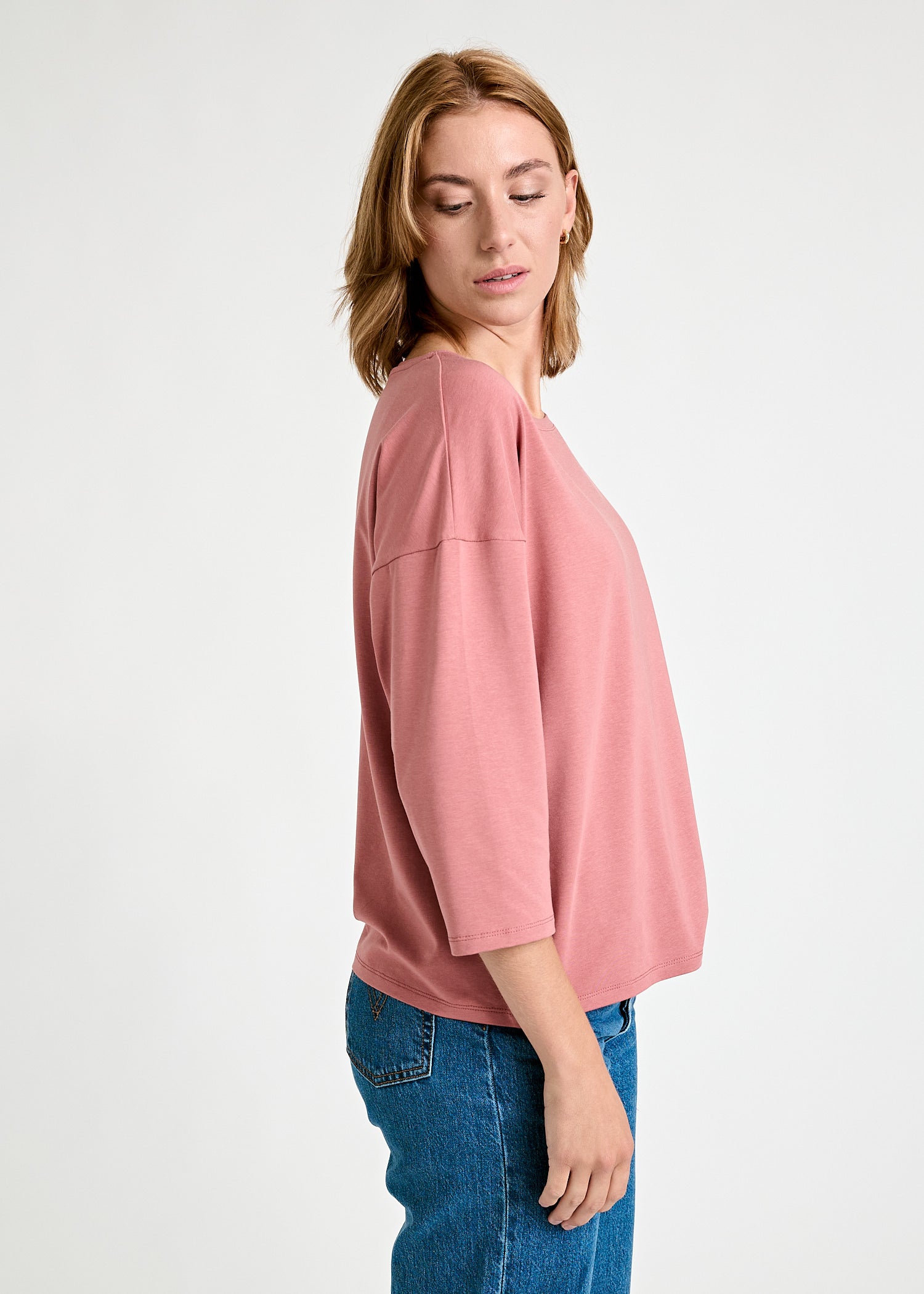 WOMEN'S LONG SLEEVE SHIRT CHRISTIN ROSEWOOD