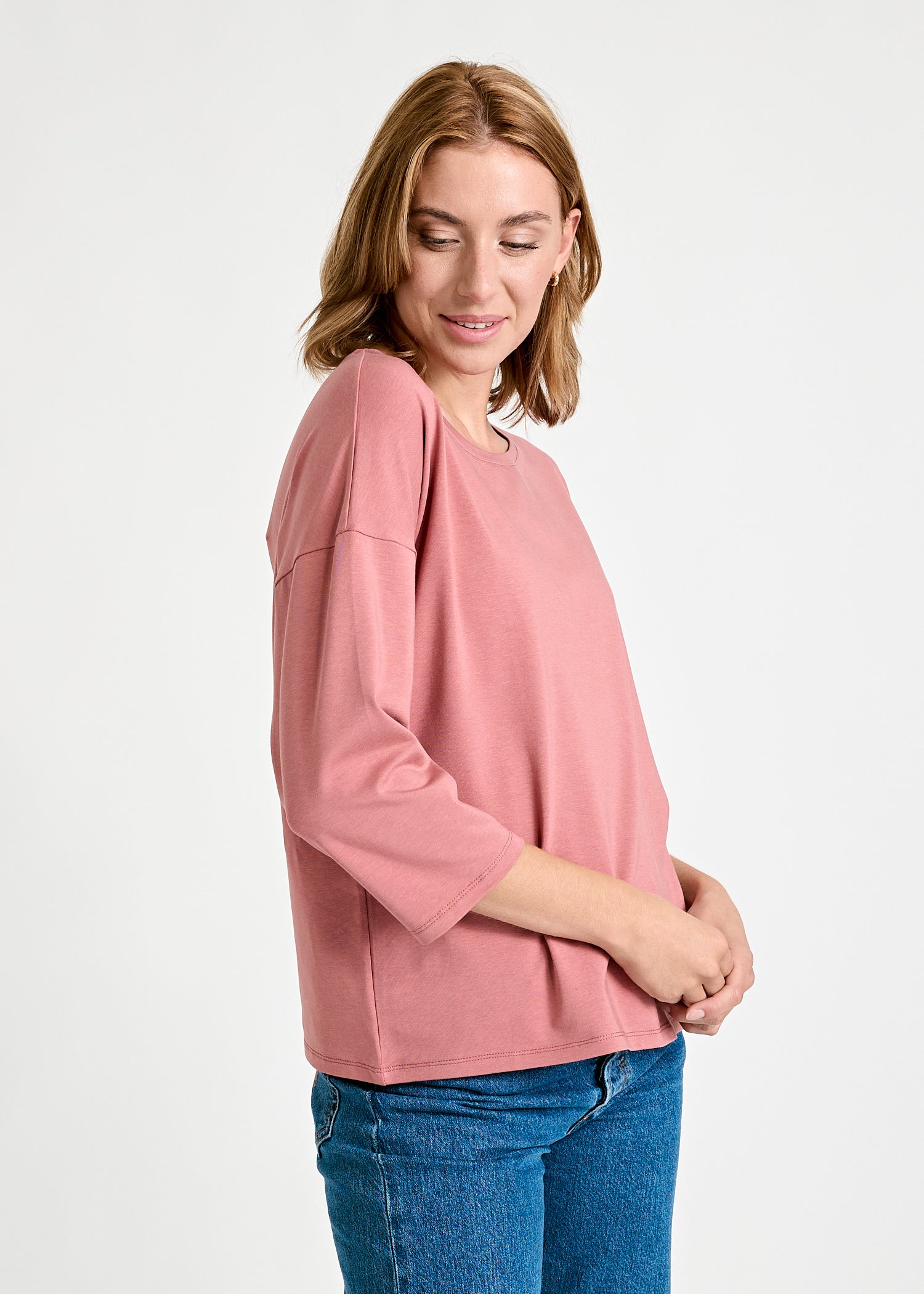 DAMEN LANGARMSHIRT CHRISTIN ROSEWOOD