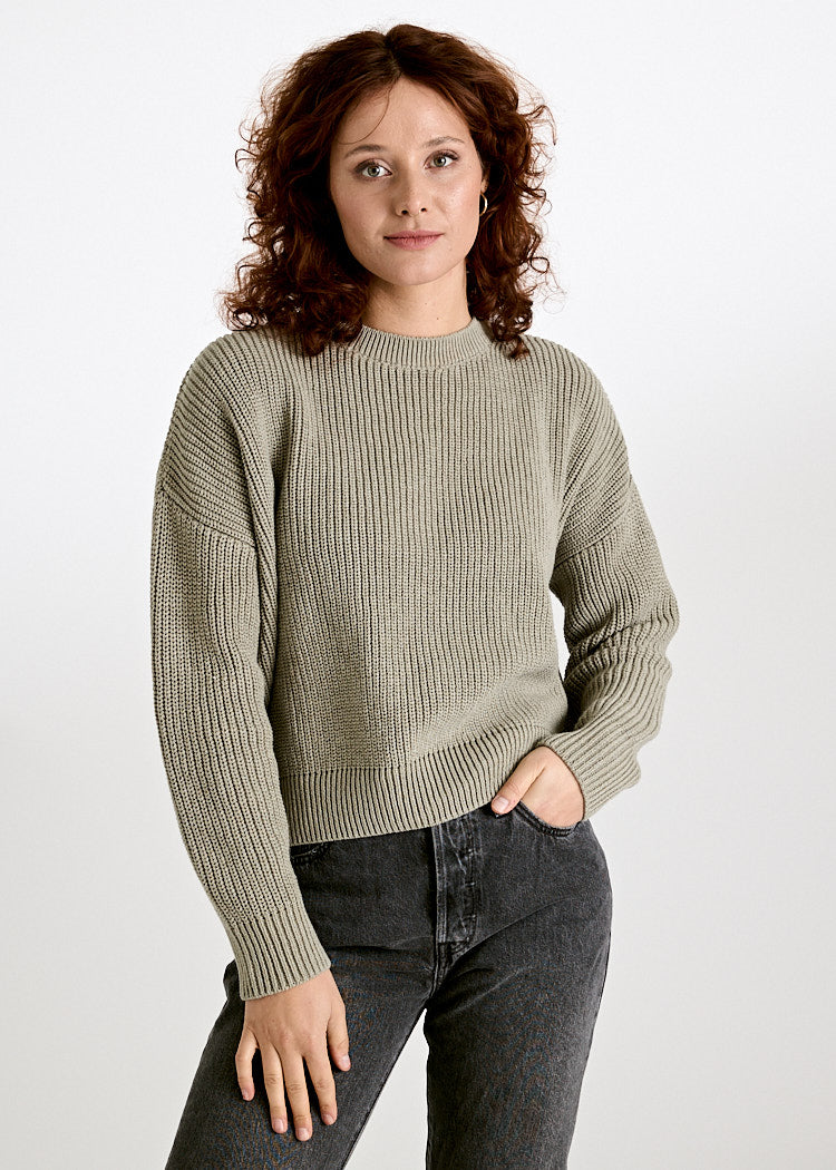DAMEN STRICKPULLOVER JOSEPHINE SAGE