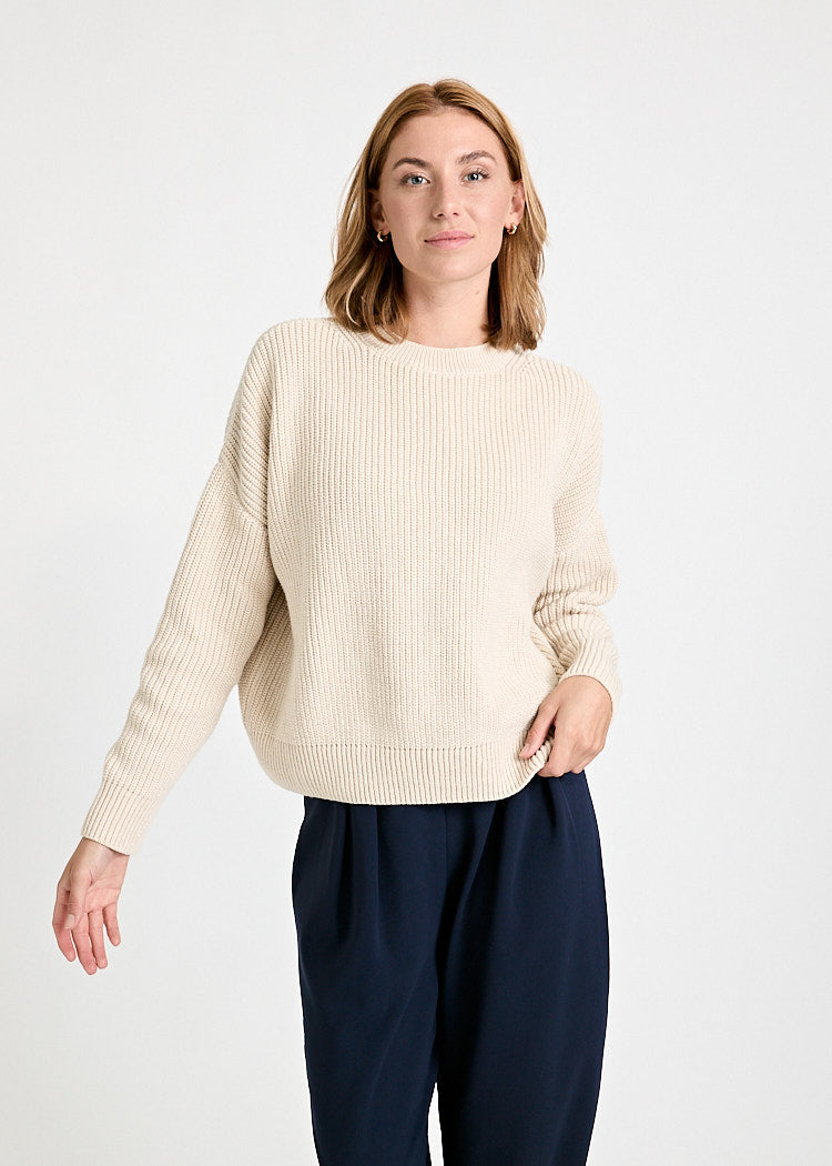 WOMEN'S KNITTED SWEATER JOSEPHINE NATURAL