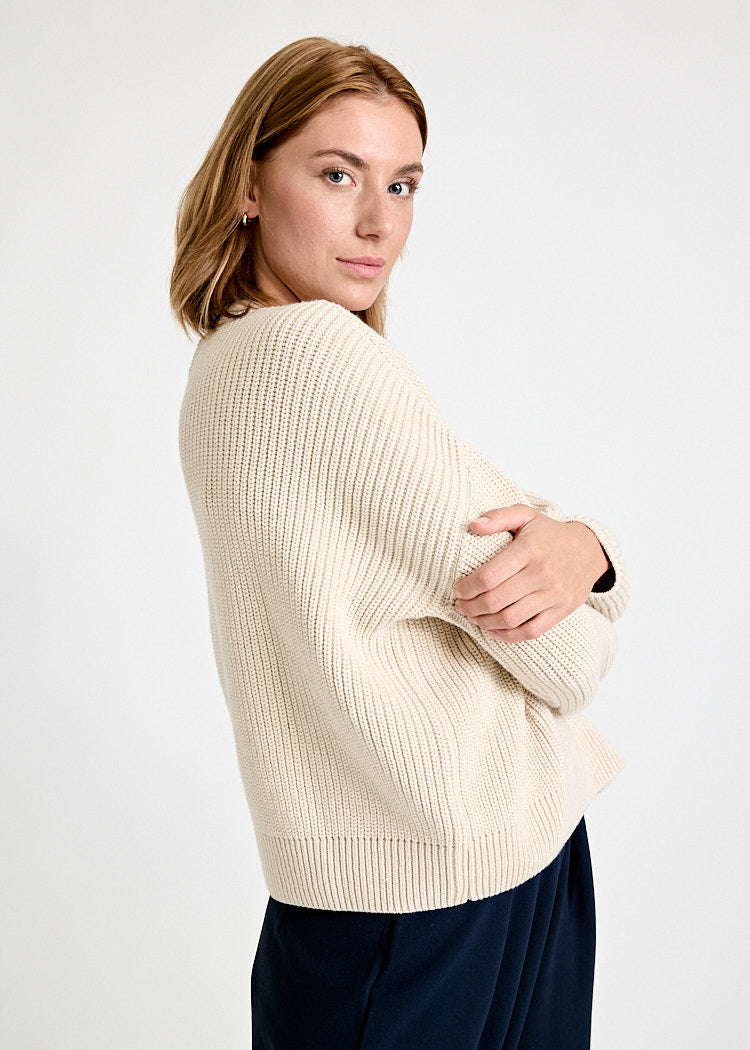 WOMEN'S KNITTED SWEATER JOSEPHINE NATURAL