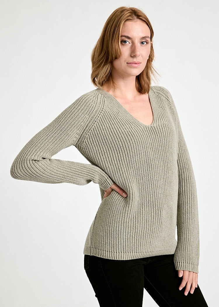 DAMEN STRICKPULLOVER MINA SAGE