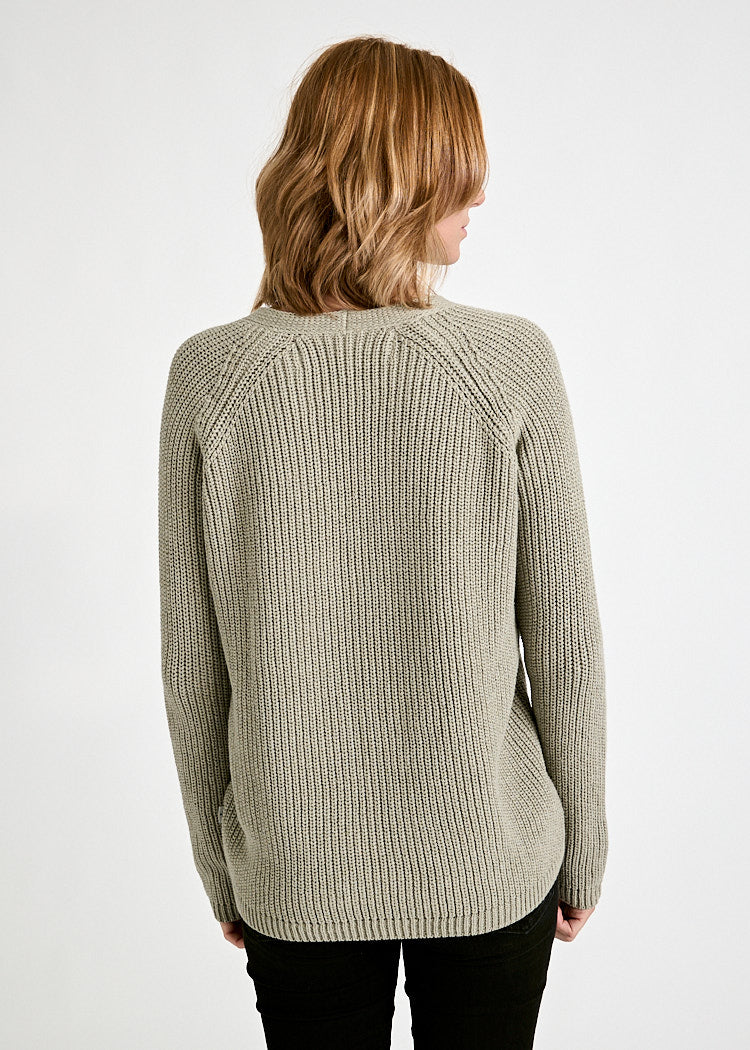 DAMEN STRICKPULLOVER MINA SAGE