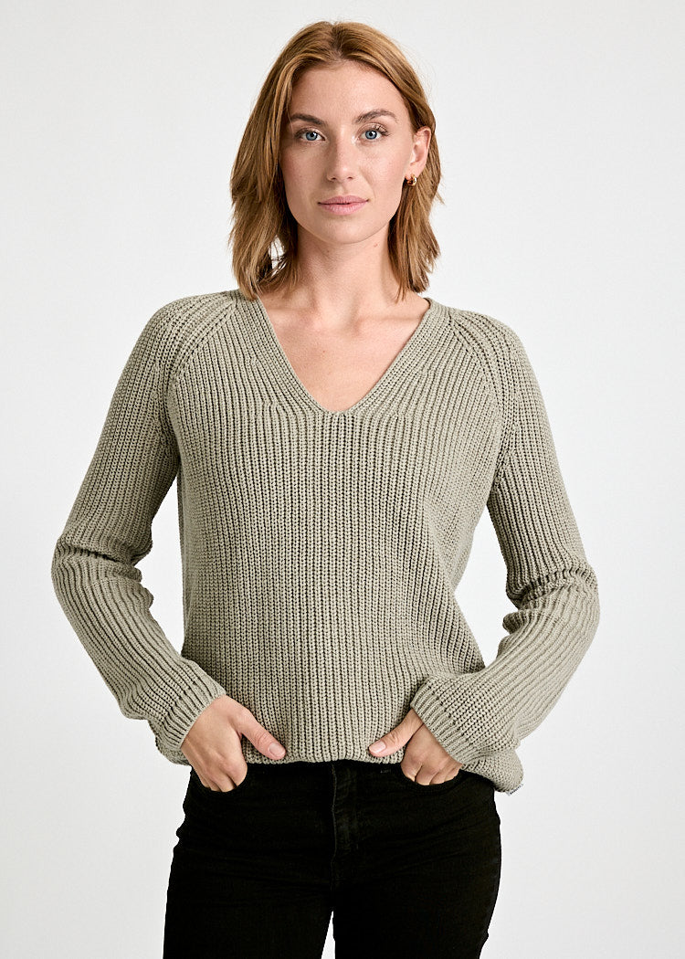 DAMEN STRICKPULLOVER MINA SAGE