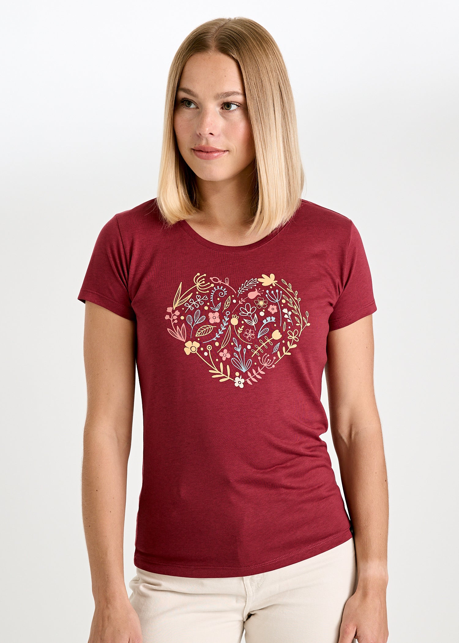 WOODSHIRT FOR DAMER SARAH FLORALHEART