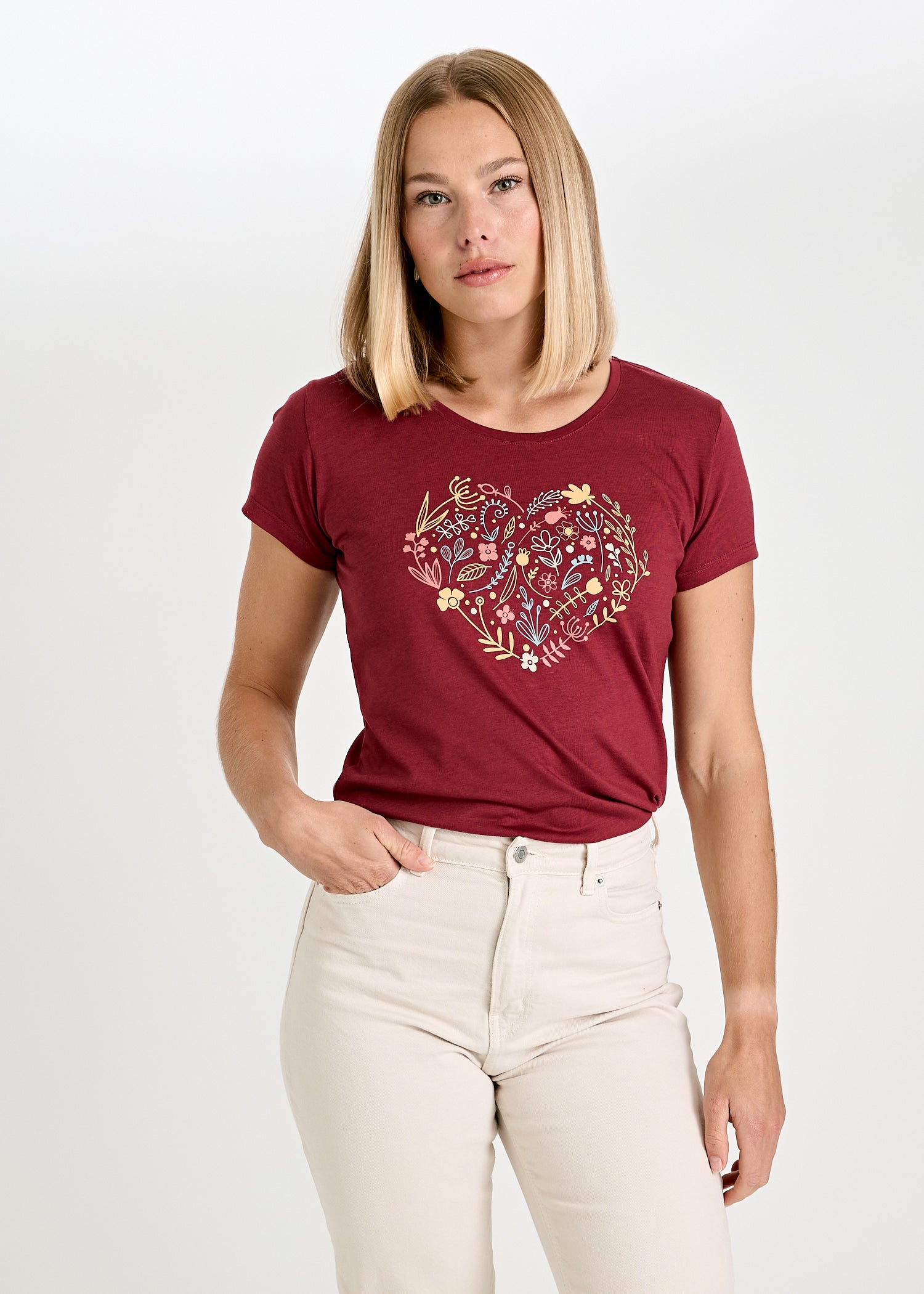 WOODSHIRT PARA MUJER SARAH FLORALHEART