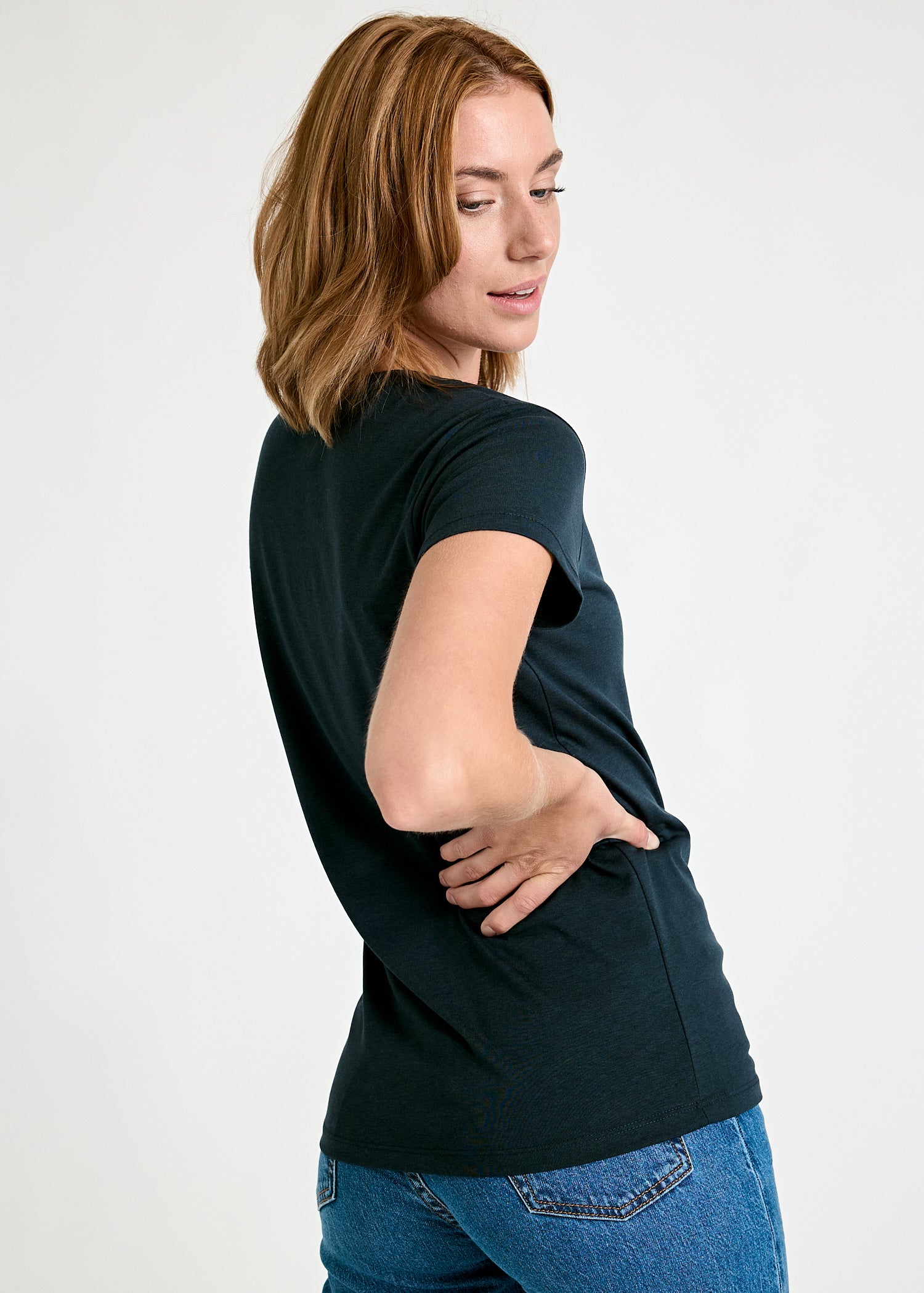 DAMEN WOODSHIRT SLIM SARAH CARBON