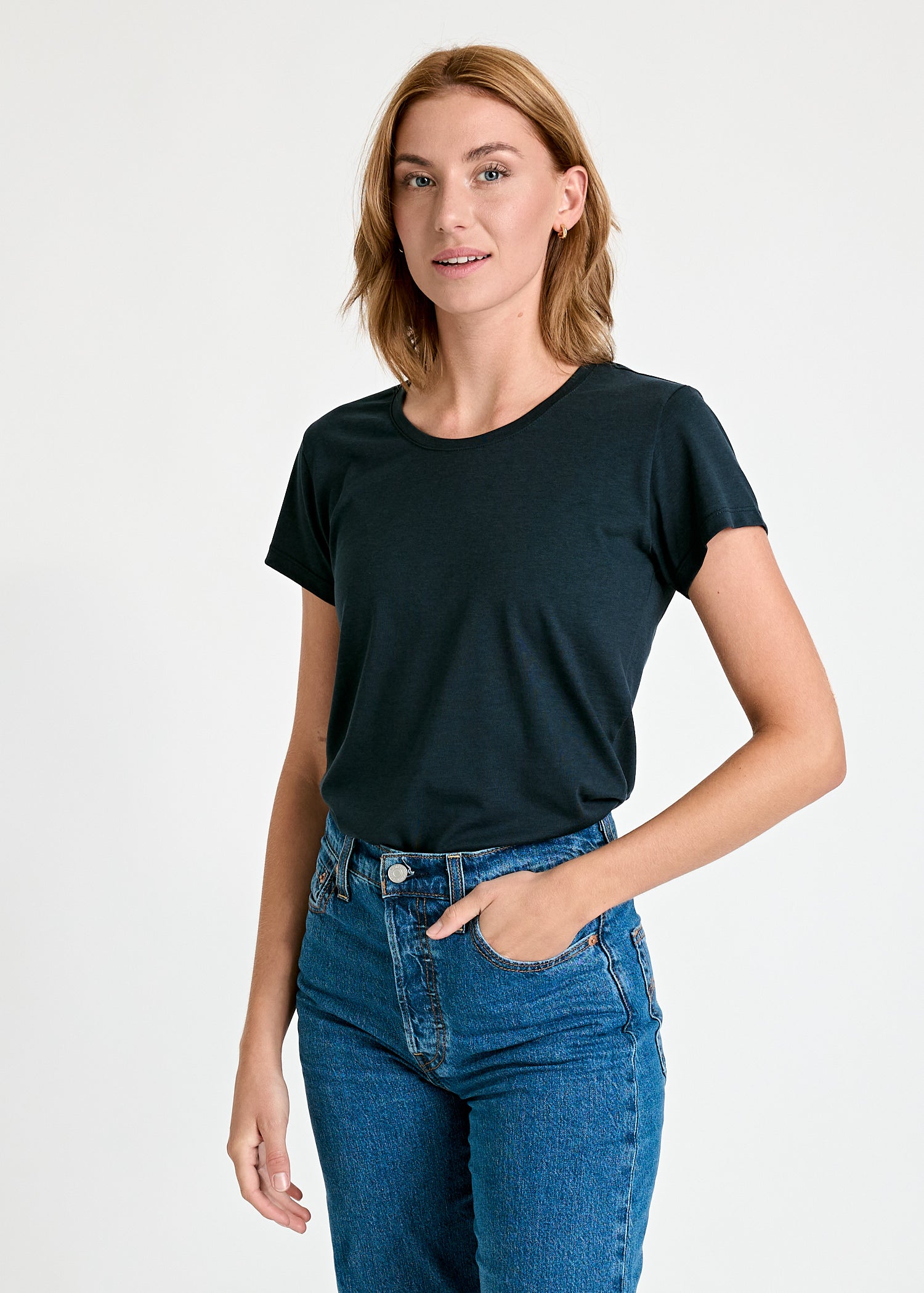 DAMEN WOODSHIRT SLIM SARAH CARBON