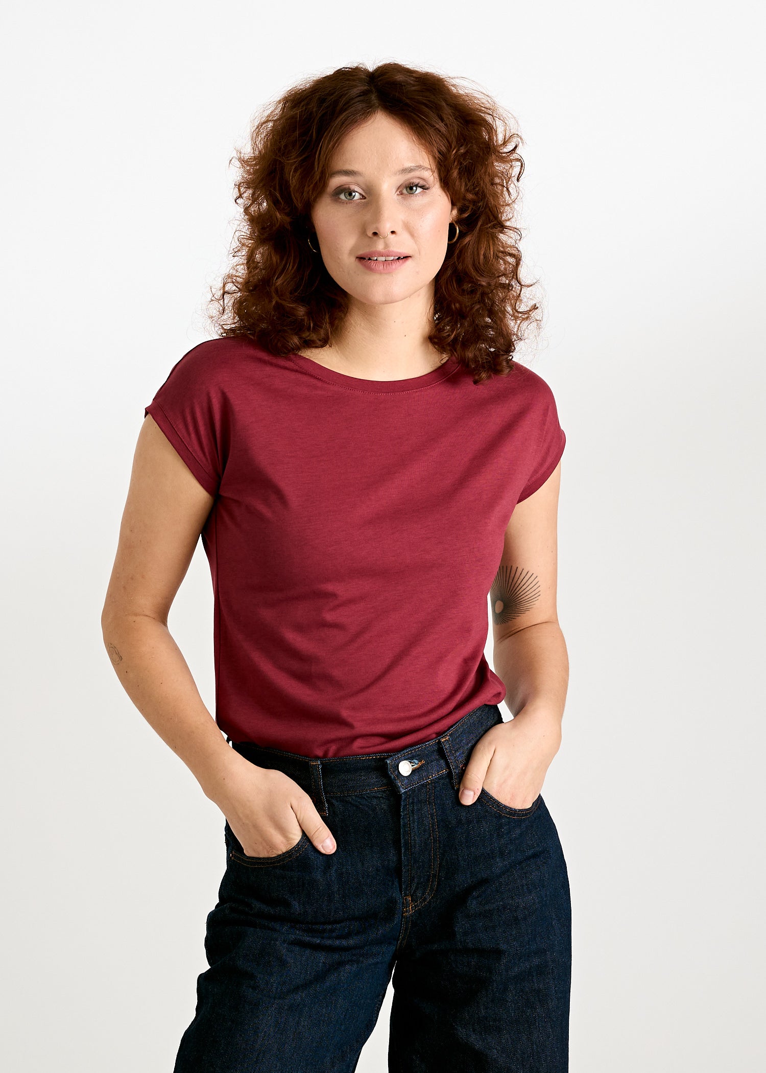 WOMEN'S WOODSHIRT KIMONO ELENA TIBETAN RED