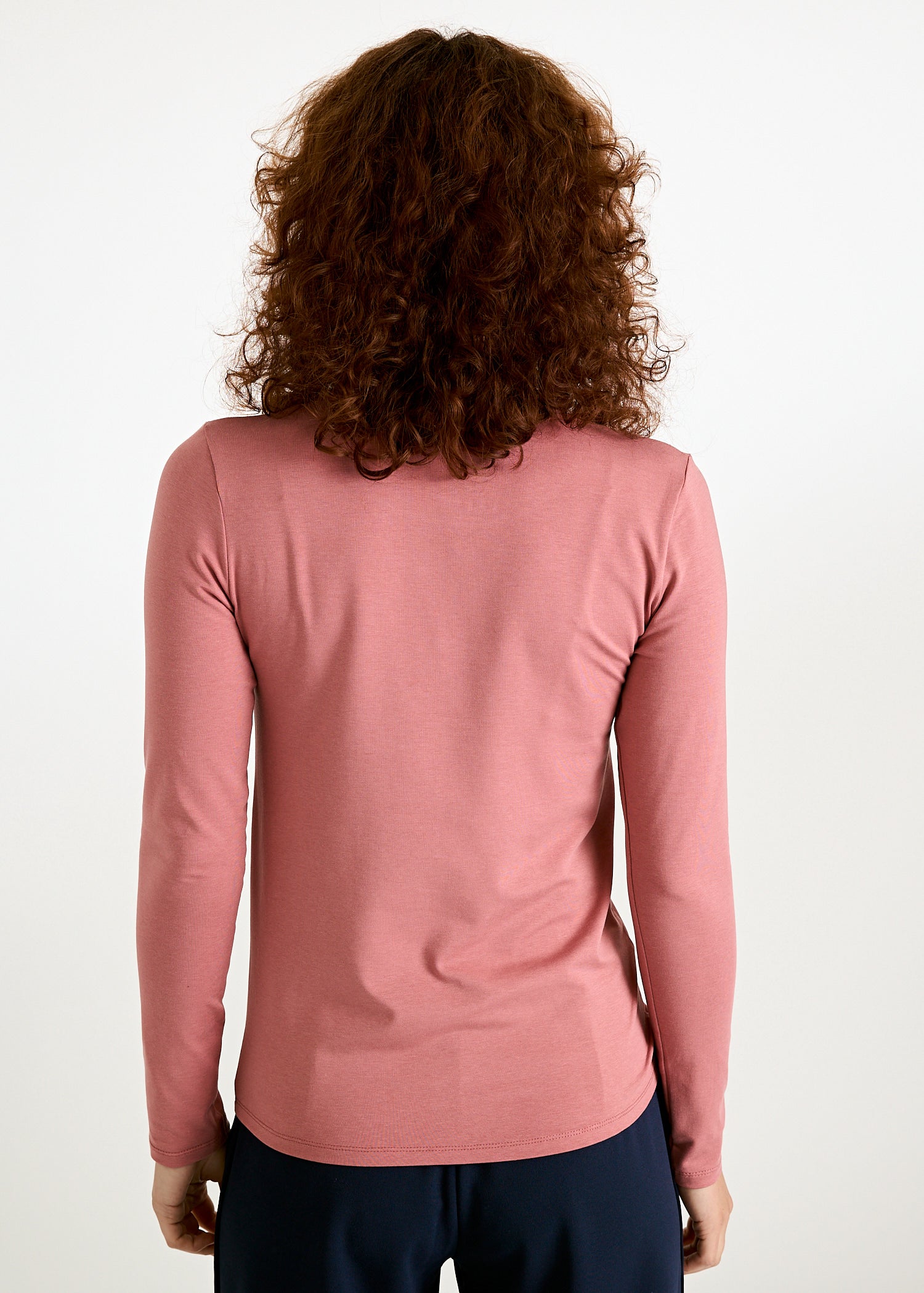 DAMEN LANGARMSHIRT MAYA ROSEWOOD