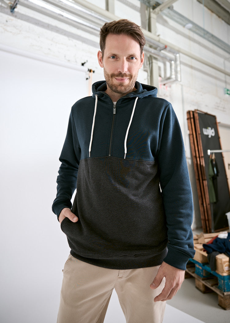 HERREN ZIP HOODIE ALBERT CARBON ANTHRA