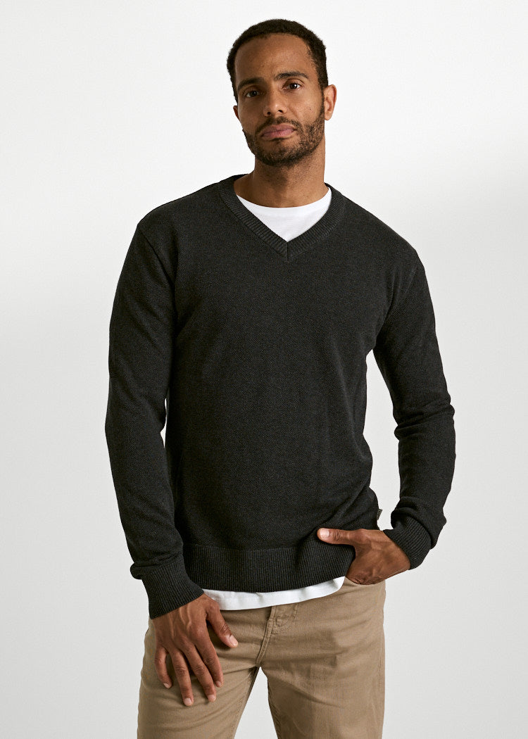 HERREN STRICKPULLOVER FELIX ANTHRAZIT
