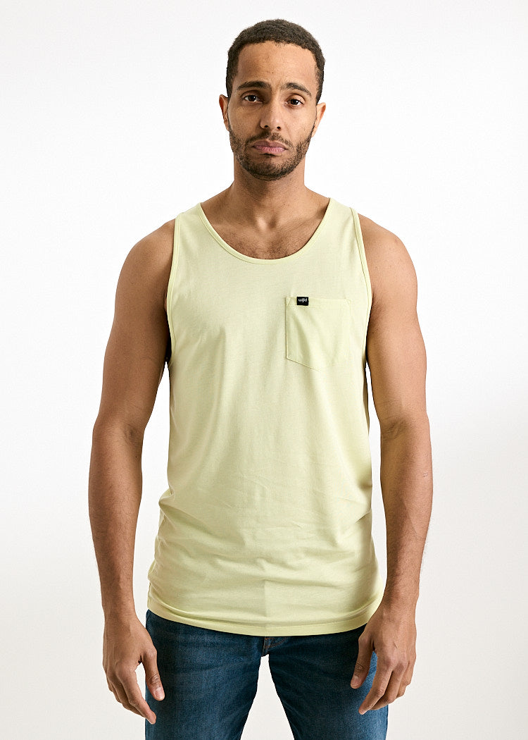 HERREN TANK TOP MICHEL SHADOW LIME