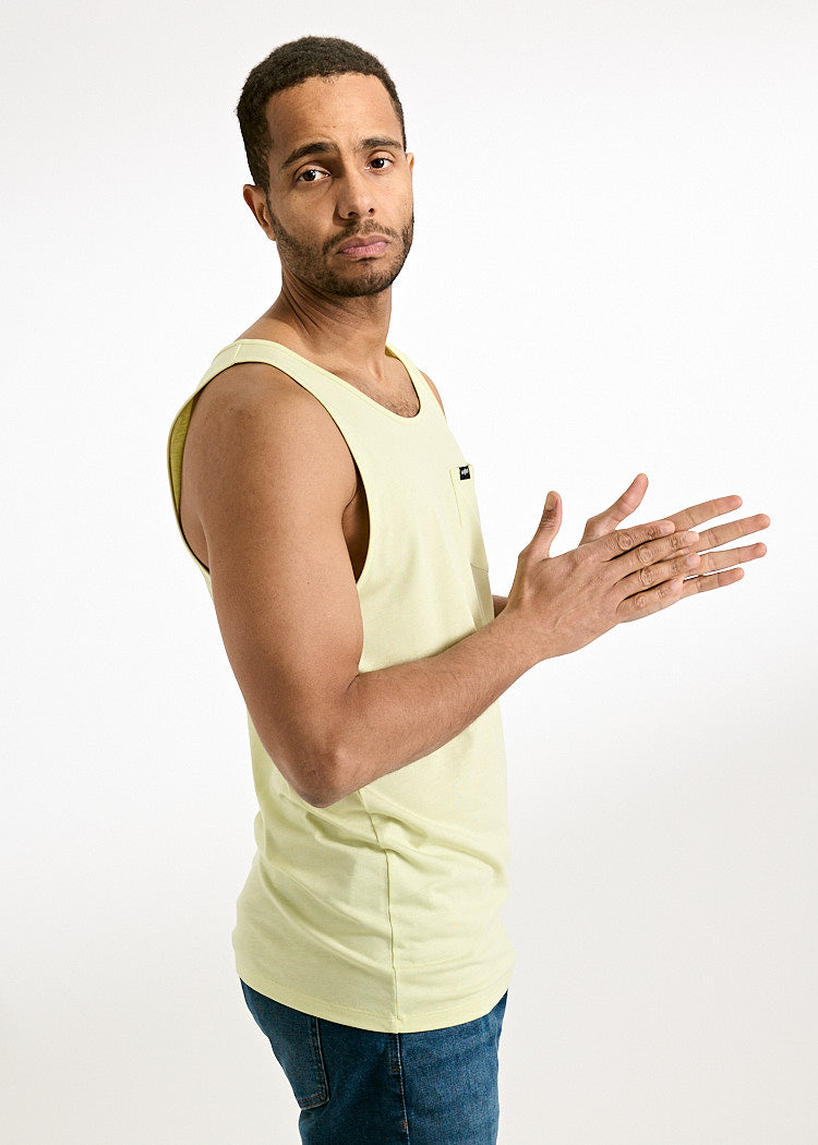 HERREN TANK TOP MICHEL SHADOW LIME