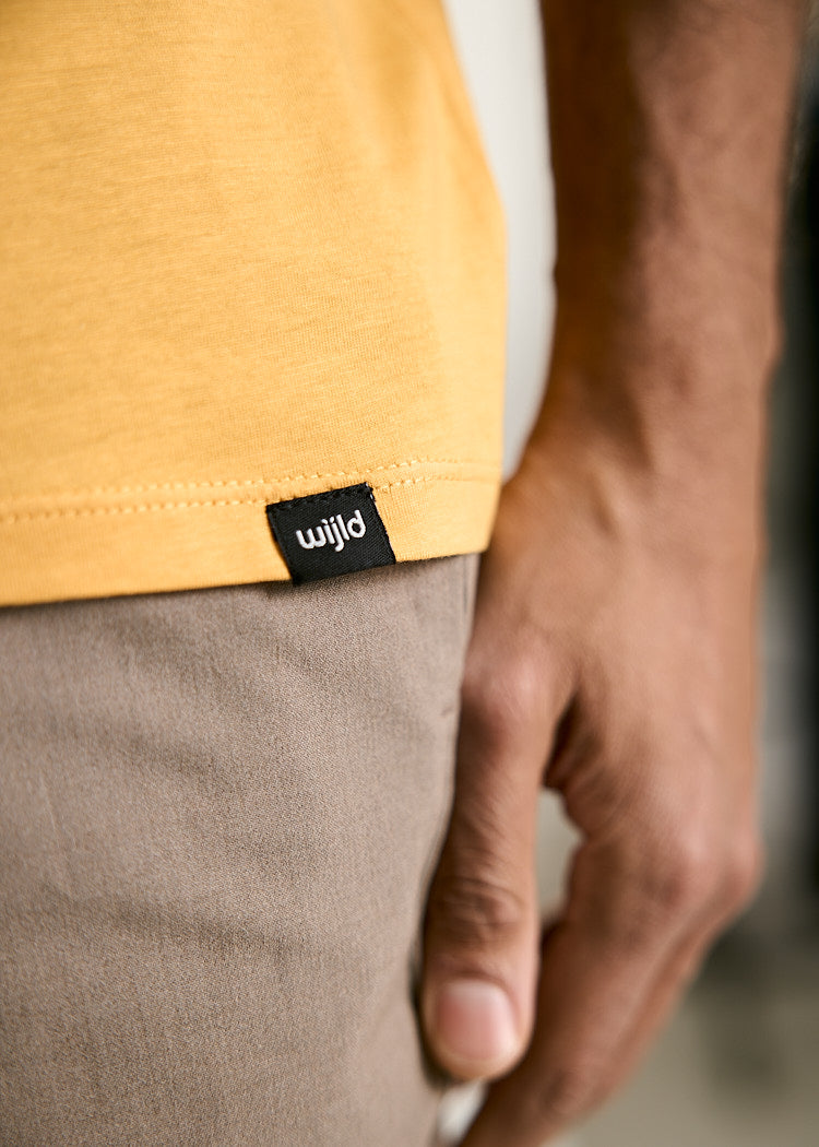 HERREN WOODSHIRT ALEX MUSTARD