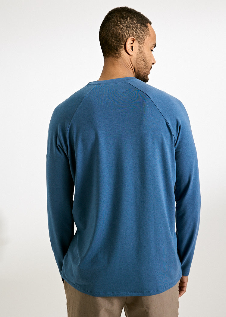 HERREN LANGARMSHIRT HANS BIJOUT BLUE