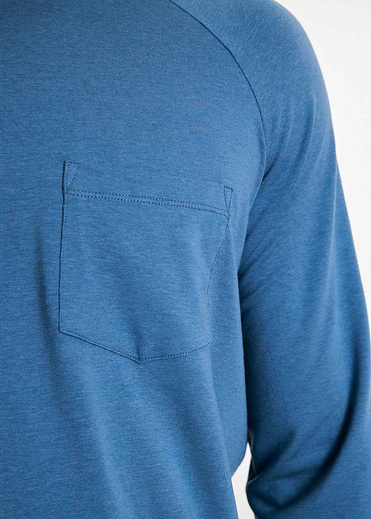HERREN LANGARMSHIRT HANS BIJOUT BLUE