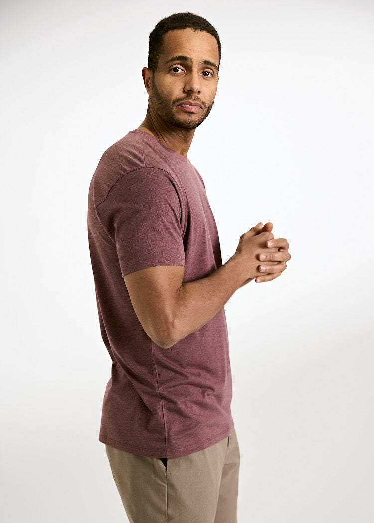 HERREN WOODSHIRT ALEX RED MELANGE