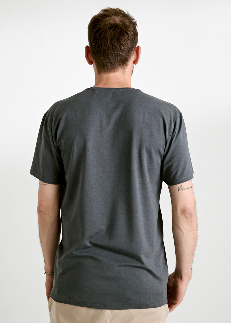 MEN'S WOODSHIRT LOOSE TIMO DARK GRAY