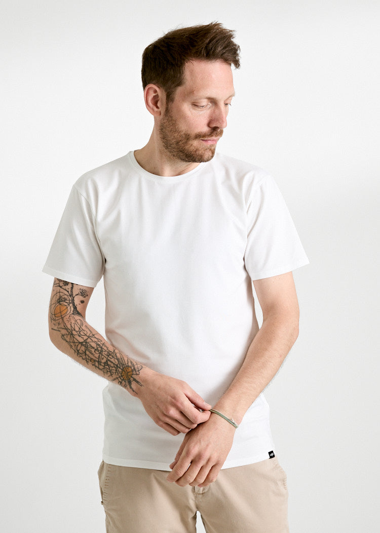 MEN'S WOODSHIRT LOOSE TIMO BRIGHT WHITE