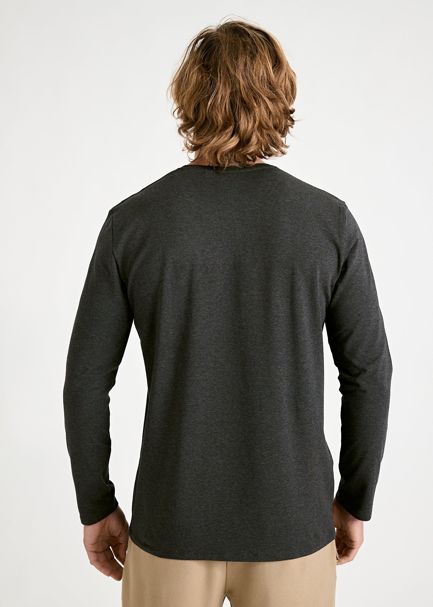 MEN'S LONG-SLEEVED SHIRT DAVID ANTHRACITE
