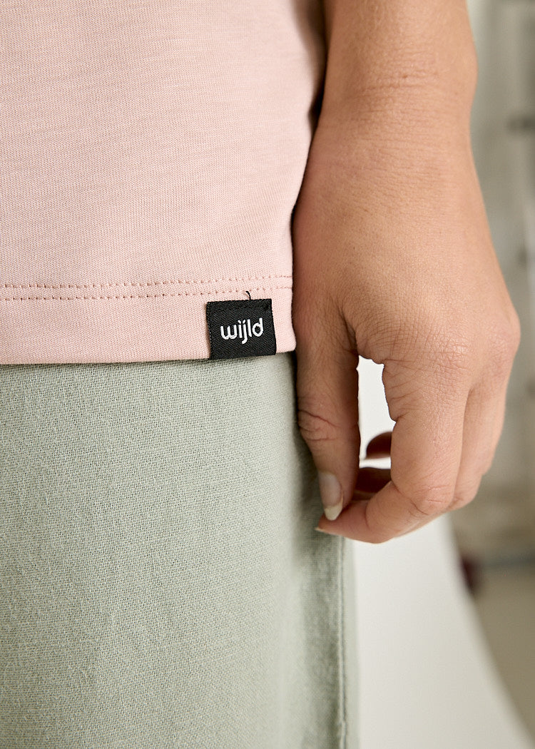 DAMEN WOODSHIRT LOOSE LONGER FRIDA SMOKED ROSE