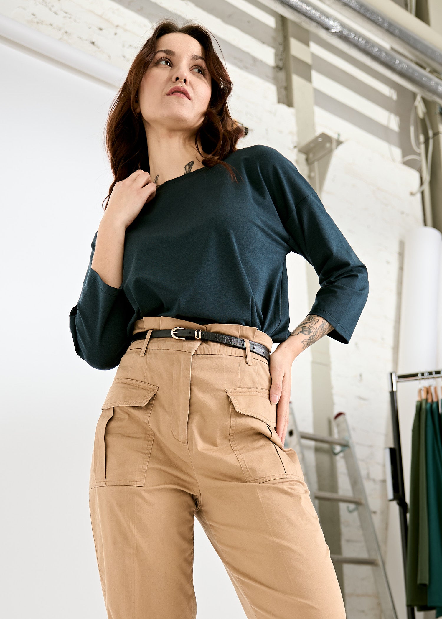 DAMEN LANGARMSHIRT CHRISTIN CARBON