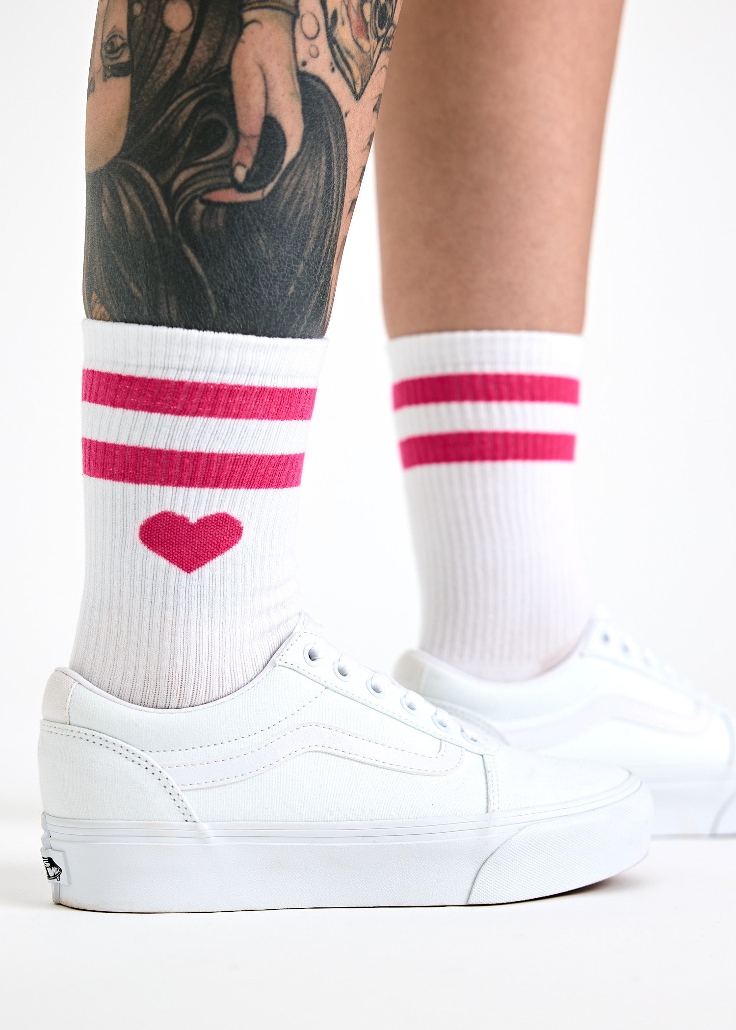 WOODSOCKS® TENNISSOCKEN HEART WHITE