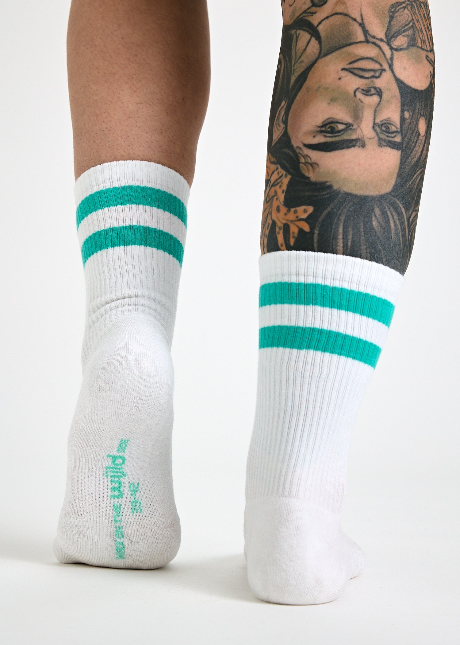 WOODSOCKS® TENNISSOCKEN WHITE TURQUOISE