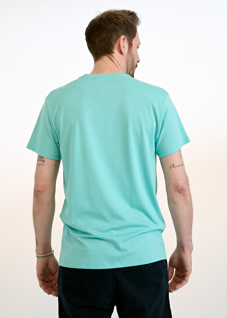 MEN'S WOODSHIRT V-NECK ALEX POOL BLUE