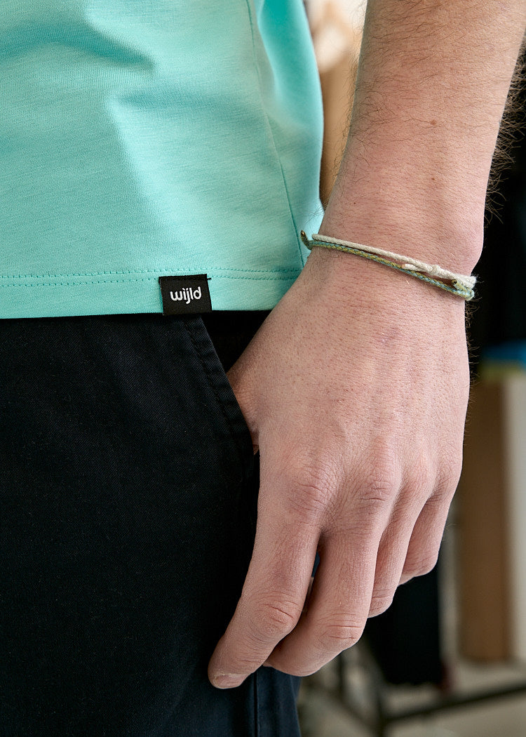 MEN'S WOODSHIRT V-NECK ALEX POOL BLUE