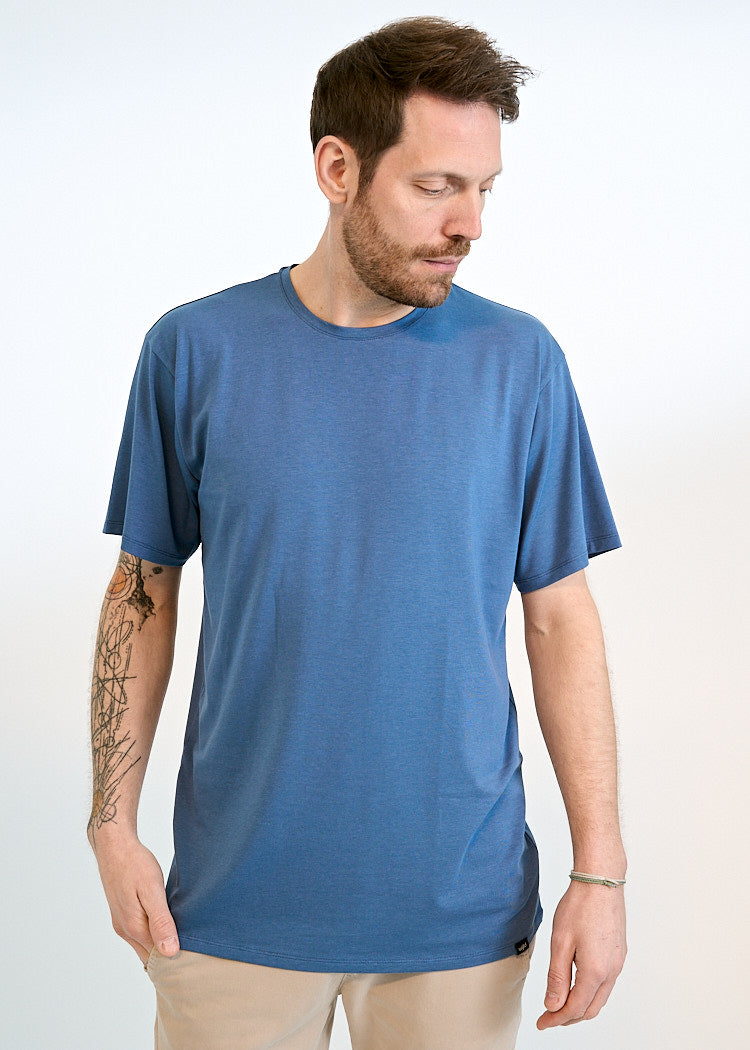HERREN WOODSHIRT TIMO BIJOUT BLUE