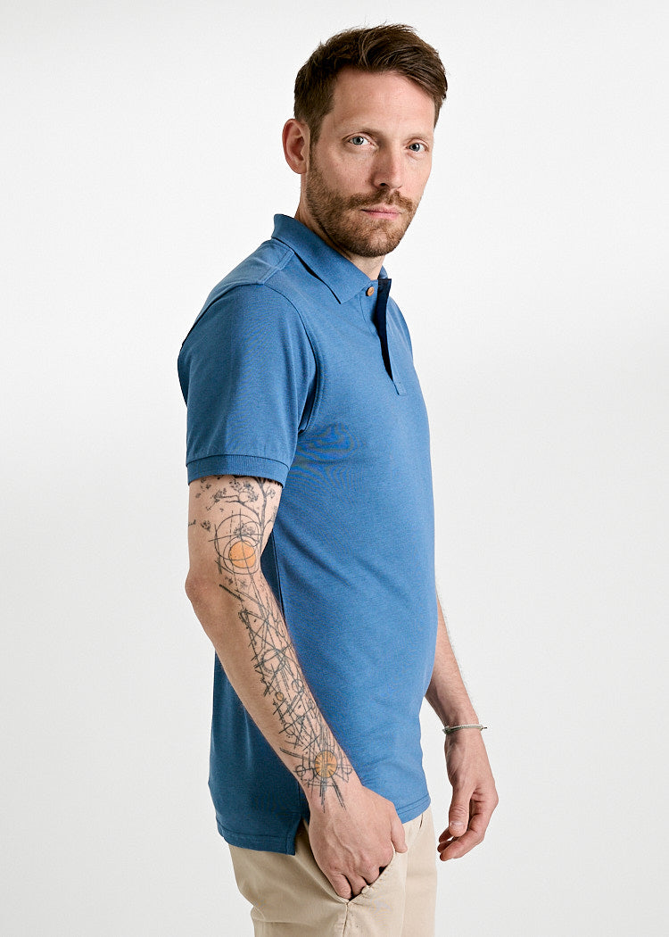 HERREN POLO-SHIRT PAUL BIJOUT BLUE