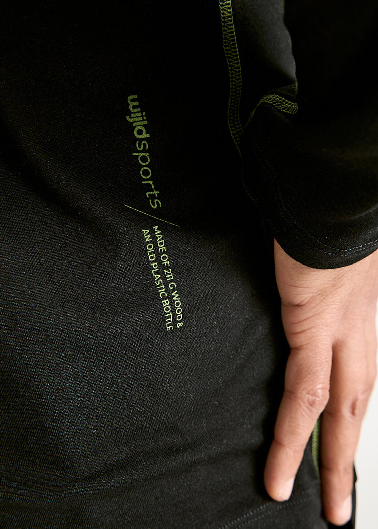 HERREN SPORT LANGARMSHIRT TOM BLACK GREEN