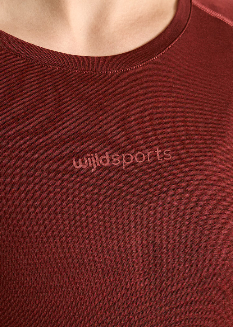 DAMEN SPORTSHIRT FANNY DARK RED