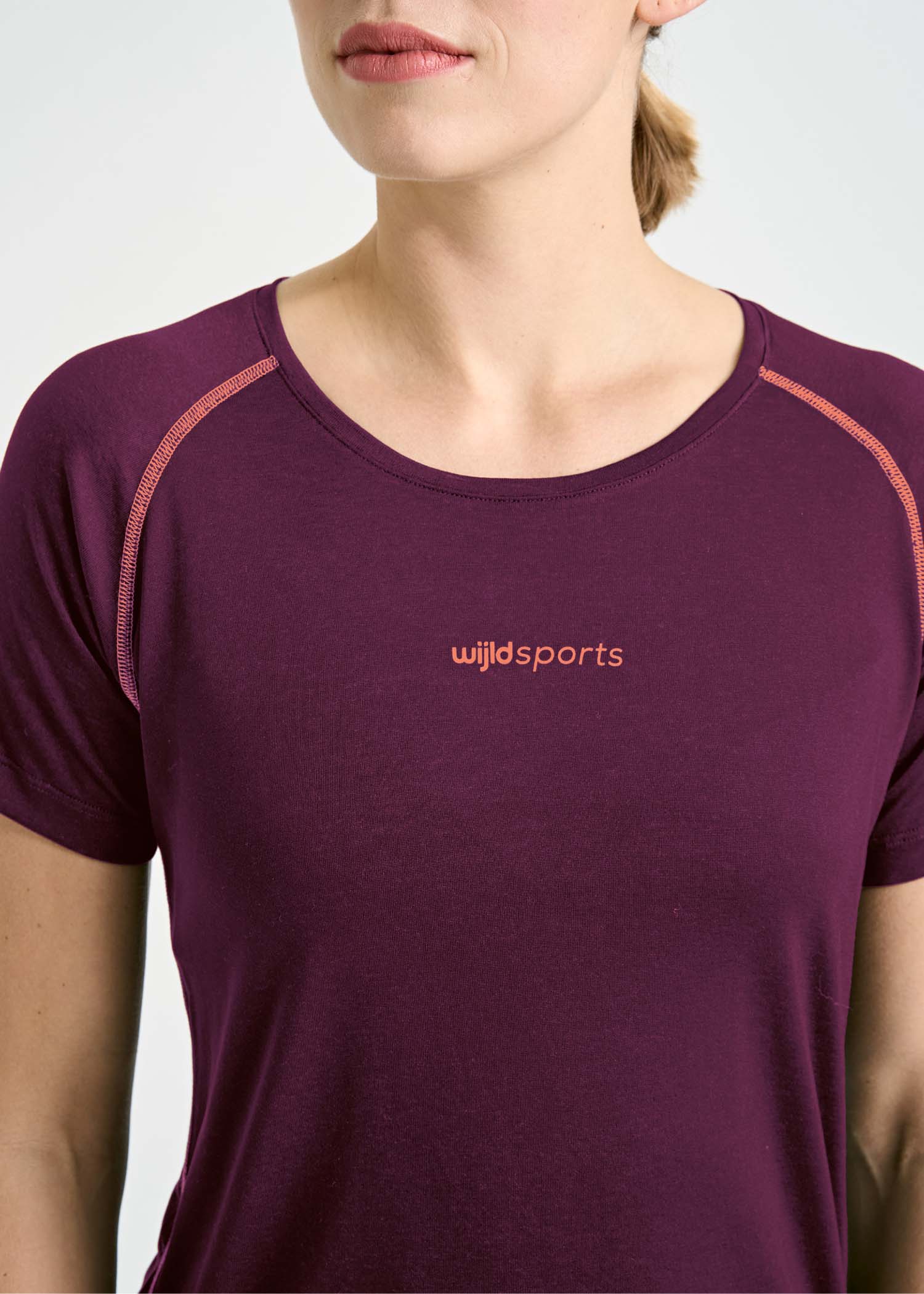 DAMEN SPORTSHIRT FANNY PURPLE CORAL